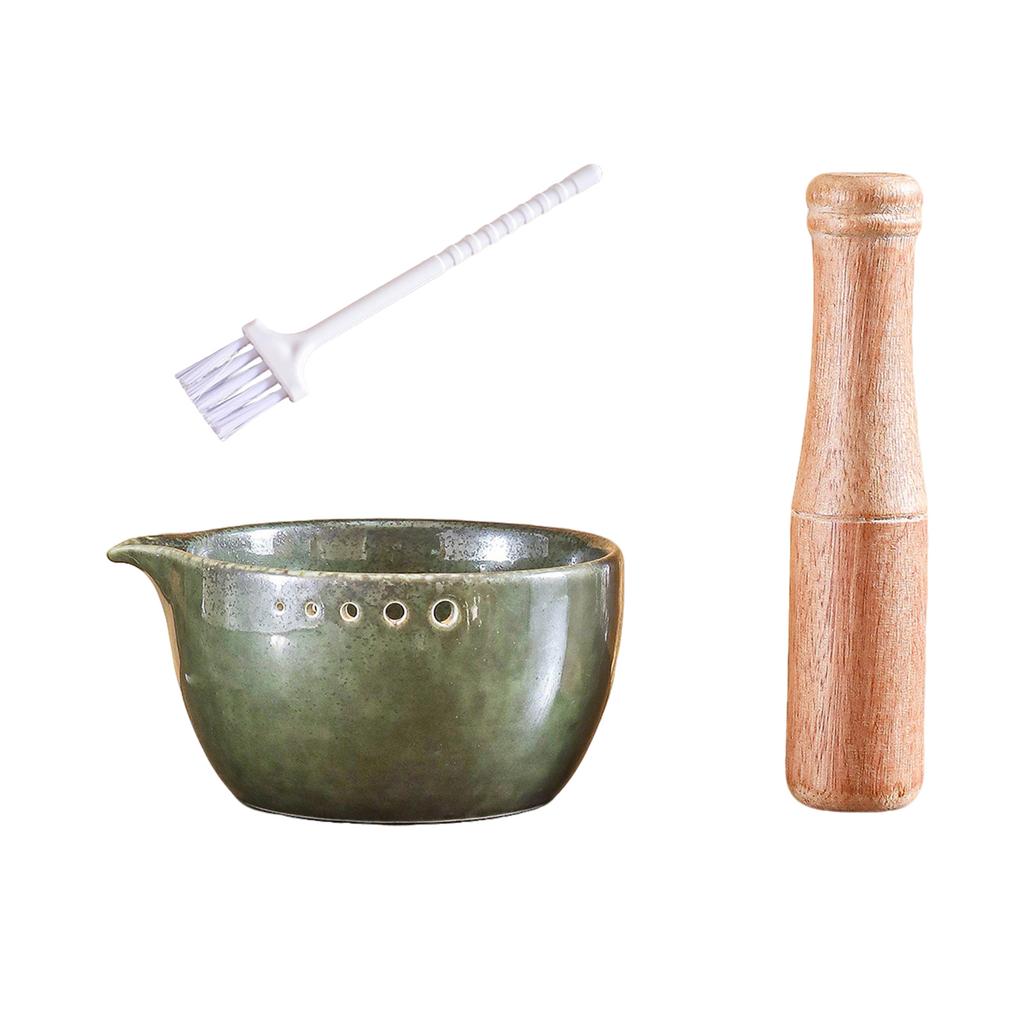 Ergonomische Keramik-Kräutermühle mit breiter Öffnung zum Knoblauchzerkleinern mit rundem Lochgrößen-Küchenzubehör