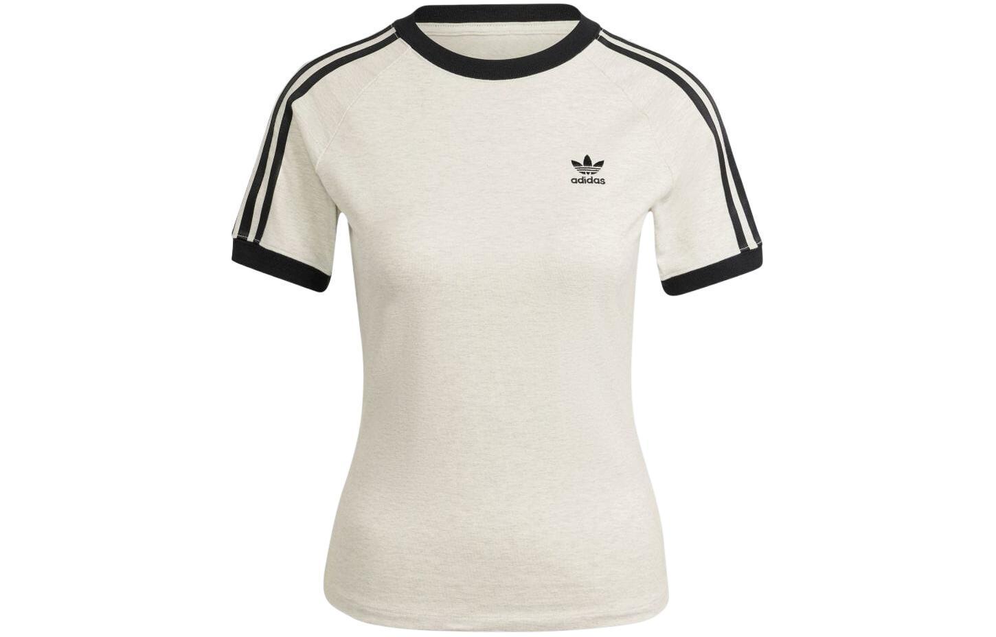 adidas originals 3-Stripes Slim Raglan Tee White IR8104 XS