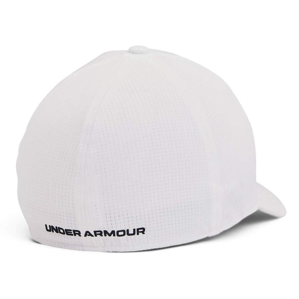 Under Armour ArmourVent Fitted Baseball White Men's Iso-chill Cap, Medium-Large,