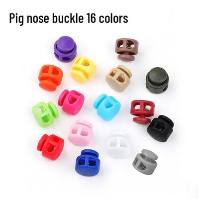 500 Colorful Mushroom-Shaped Double-Hole Elastic Cord Locks