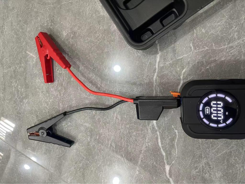 Two-in-One Car Jump Starter & Air Pump: High-Capacity Emergency Multifunction