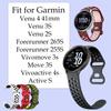 Two Tone Strap for Garmin Venu 4 41mm 2S 3S Breathable Round Hole Band Suitable for Forerunner 265s 255s Smartwatch Correa Pasek