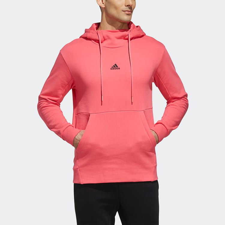 adidas Sweatshirts Men's Pink Hooded Moderate Regular FJ0178