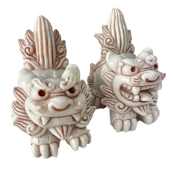 Figurka Kubakasaya Shisa, Okinawa, suvenýr, vstupní pár, statečný lev Shisa, talisman pro štěstí z feng shui, amulet pro štěstí Rjúkjú