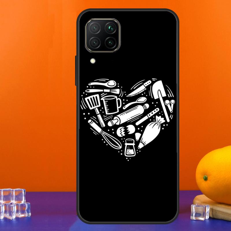Baker Love Baking Chef For Huawei Nova 9 10 SE 5T 12i 12s 11i Y91 Y90 Y60 Y70 Y72 Y61 P60 Pro P20 P40 P30 Lite Case