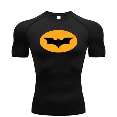Magliette a Compressione da Uomo Manica Corta Rash Guard Sportive Palestra Allenamento Assorbenti Sudore Corsa Moda Estiva Asciugatura Rapida Slim Fit T-shirt Top
