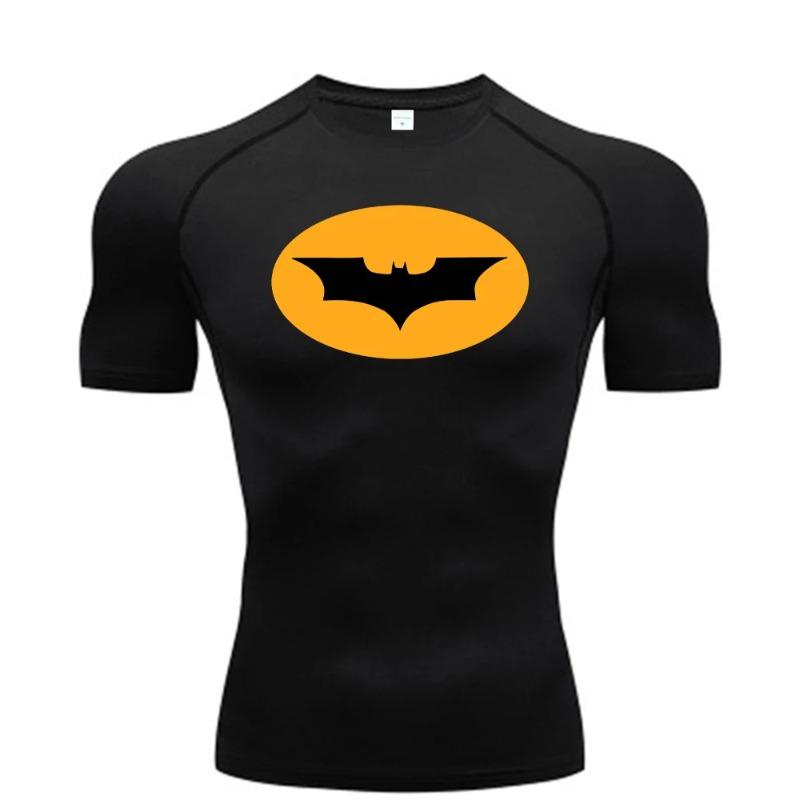 Magliette a Compressione da Uomo Manica Corta Rash Guard Sportive Palestra Allenamento Assorbenti Sudore Corsa Moda Estiva Asciugatura Rapida Slim Fit T-shirt Top