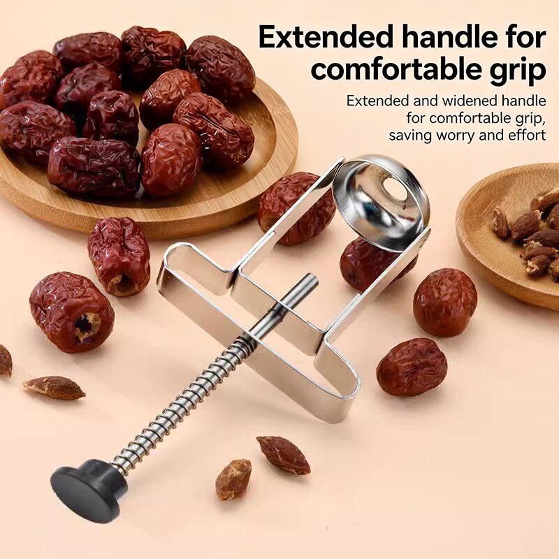 Stainless Steel Jujube Pit Remover Household Hawthorn Core Extractor Multi-Functional Tool