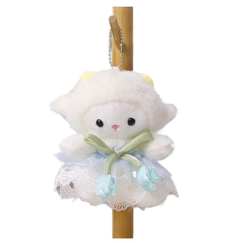 Animal Soft Plush Lamb Ornament With Polyester Filling For Backpack Accessory
