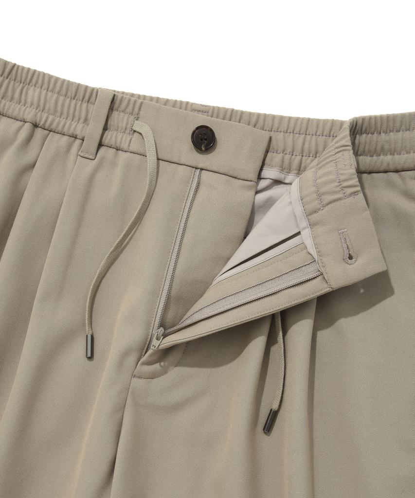 COVERNAT Slacks Fleece-Lined Slim Tapered Pants Beige