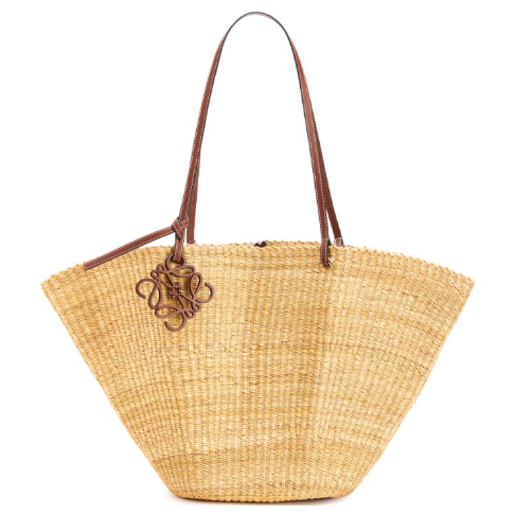 

New LOEWE Basket Leather Tote Bag, Shopping Bag, Shoulder Bag, Handbag Regular Women s Beige A223095X02-9943 54.1*14.0*32.0CM