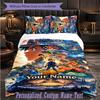 Personalized 3Pcs Bedding SetPokémon Custom Text Duvet Cover Pillowcase Set Bedroom Gift