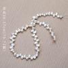 New Natural freshwater pearl necklace with three holes and a polished finish on both sides67mm Baroque Irregular Semi-Finished Beads