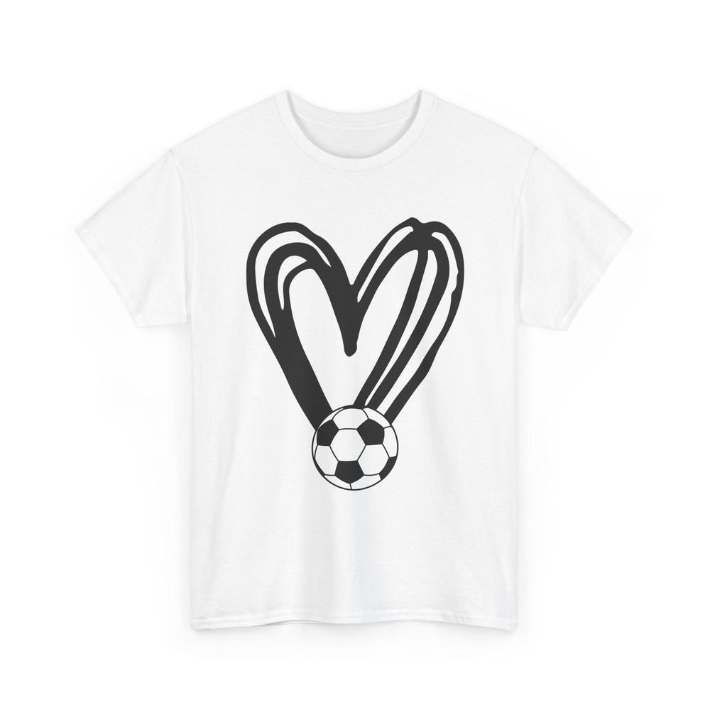 Футболка для футбола, Футбольное сердце, Любители спорта, Игроки, Женская, Мужская, Унисекс S