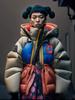 2024 New Matte Matte Nylon Spunbond Down Jacket Fabric, White with 20D Foamed Texture, Calendered Finish