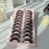 10 Paires de Faux Cils Naturels Épais et Pointus - Fibre Synthétique
