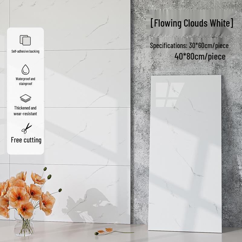 3D Waterproof Oil-Proof Tile Sticker for Kitchen and TV Wall Renovation.