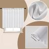 2 Pcs Window curtain,Modern Fresh Checkered Sunflower Printed Home Decoration Kitchen Bedroom Window Curtains With Rod Pocket