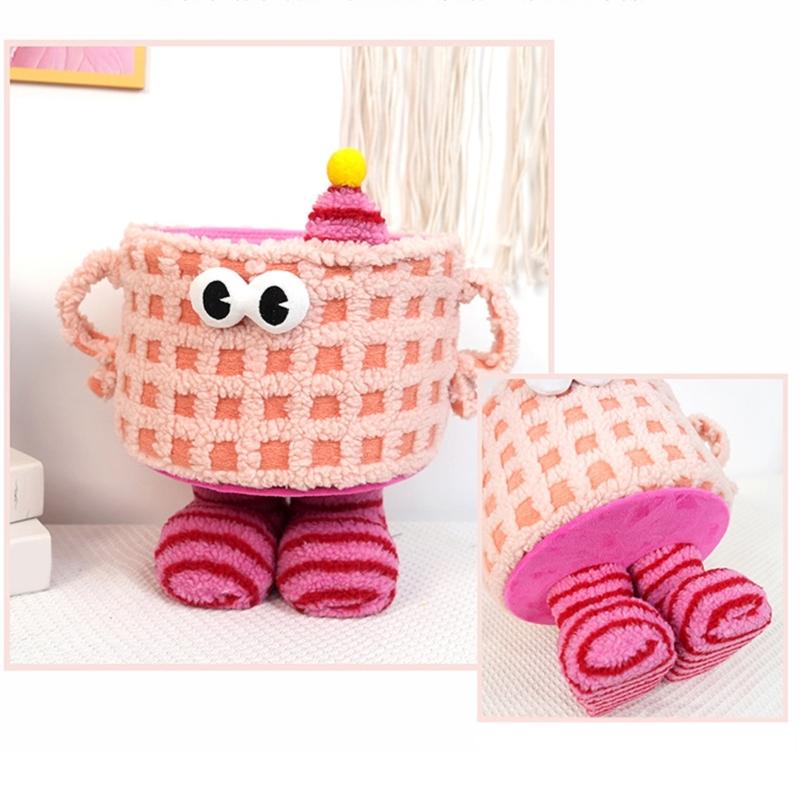 Spacious Cotton Rope Storage Basket With Convenient Handles For Movement And Stylish Home Decors