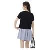 MJ STYLE Pure Cotton Short-Sleeve T-Shirt for Women, Summer 2026, Cropped Regular Shoulder Slimming Casual Versatile Petite Half-Sleeve Top