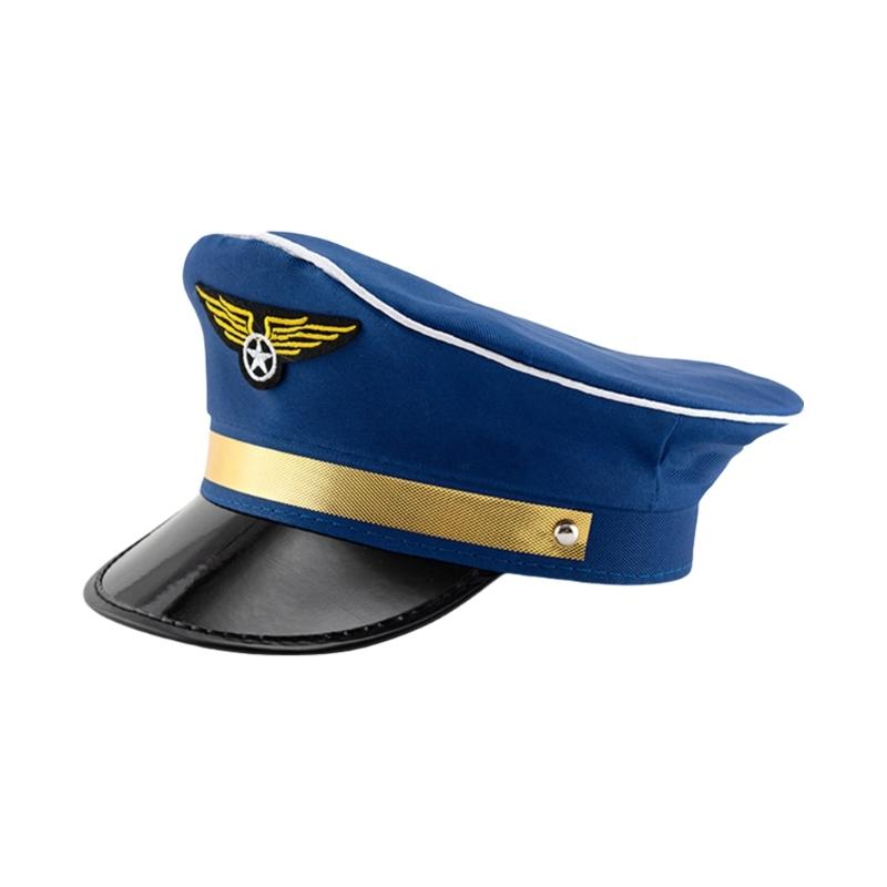 Zesílený rybářský klobouk Venkovní kbelíkový klobouk Pilotní uniformní klobouk Letecký klobouk Unisex pro turistiku a cestování