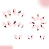 Elegant Press On Fake Nail With Shimmering Leaf Glitters Patterns NonToxic Press On Nail For Women Event 24pcs