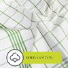 6/12Pcs Kitchen Towels, HOOHNICE, Classic Plaid Dish Towel Scouring Pad