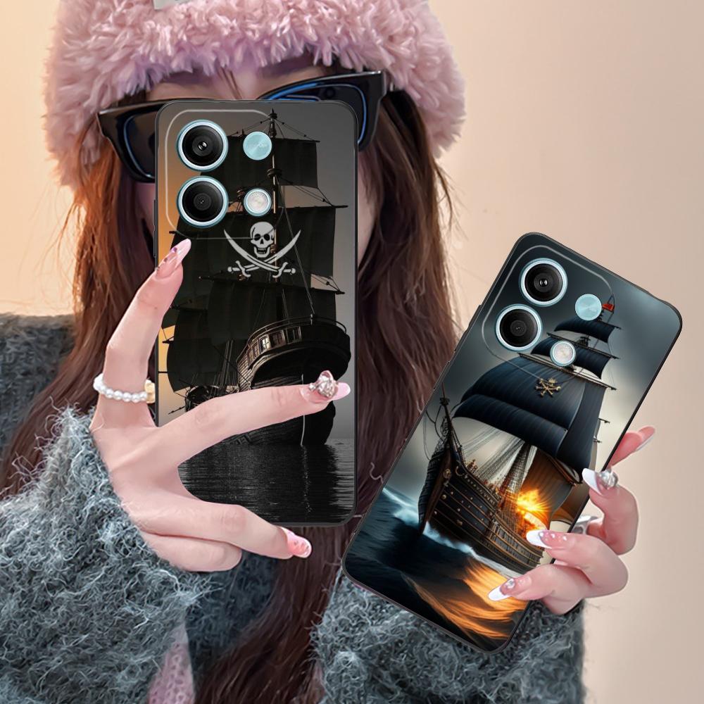 Pirate Corsair Mobile Phone Case for POCO M7 M6 M5 M4 M3 X7 X6 X5 X4 X3 Pro GT 5G Colorful Printing Cover Pretty Luxury Cover