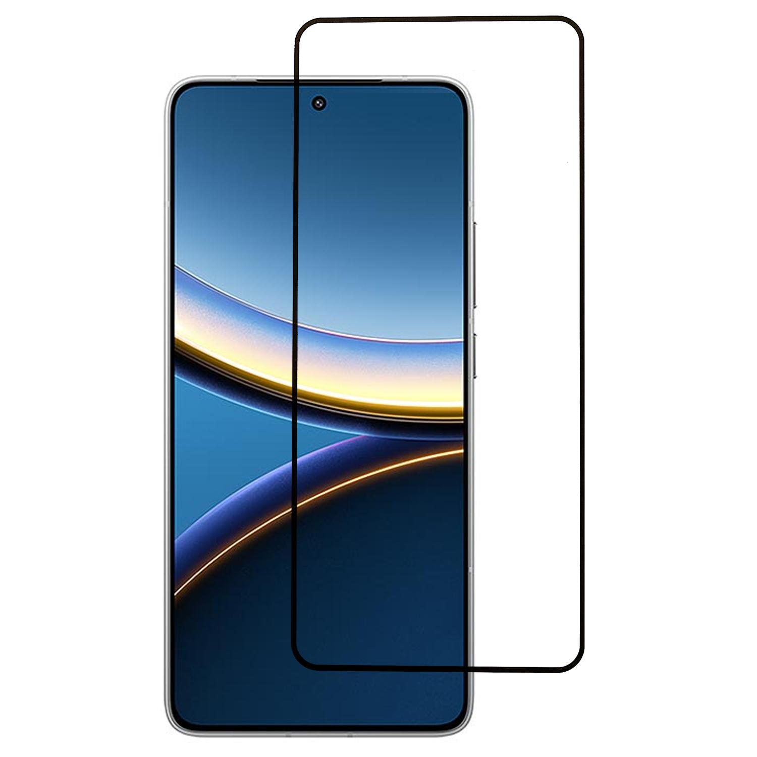 

For Xiaomi Poco F7 Pro 5G Front Screen Protector Silk Printing Full Glue Tempered Glass Screen Film As Shown A