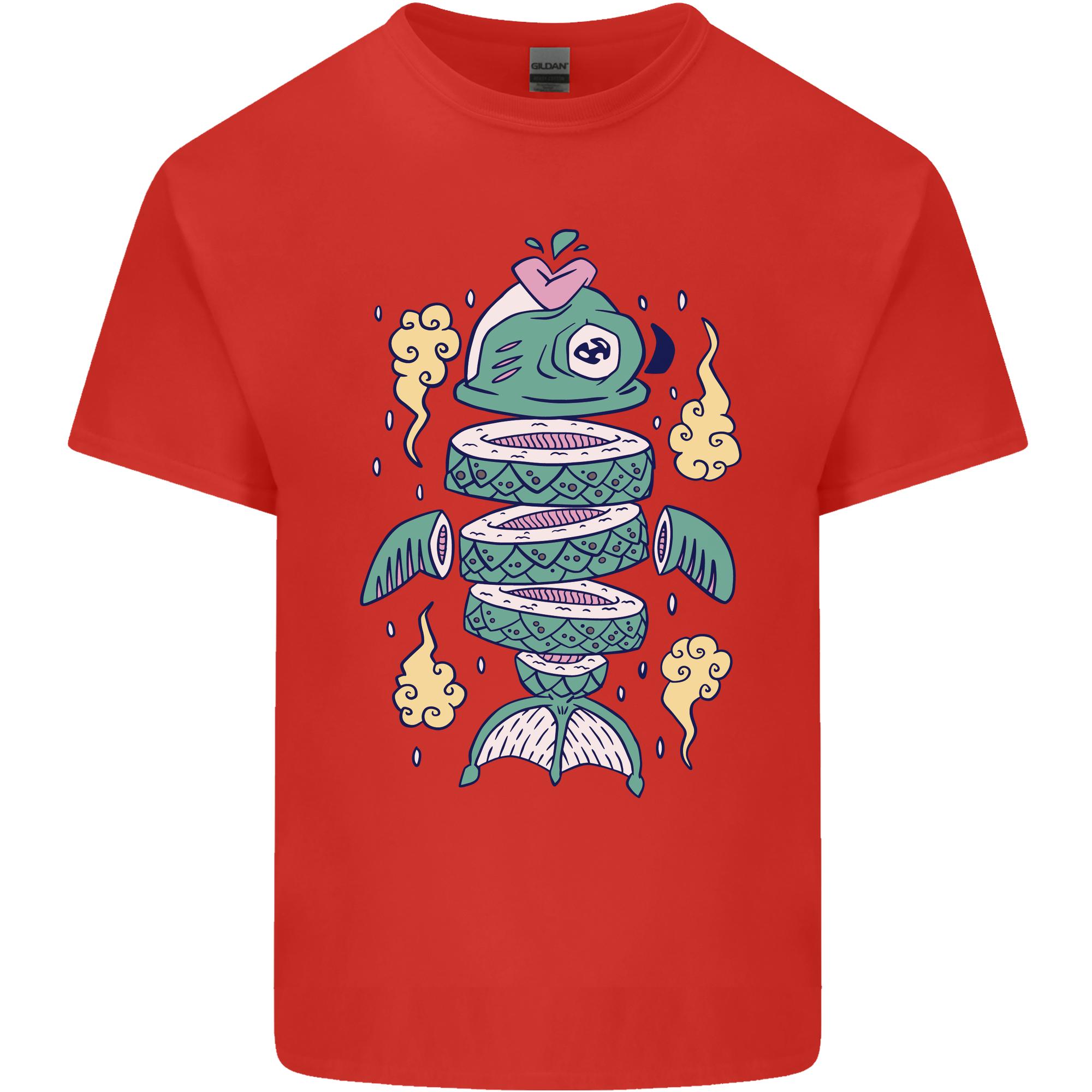 Funny Sliced Sushi Fish Fishing FisherUnisex Unisexs Light Cotton TShirt S
