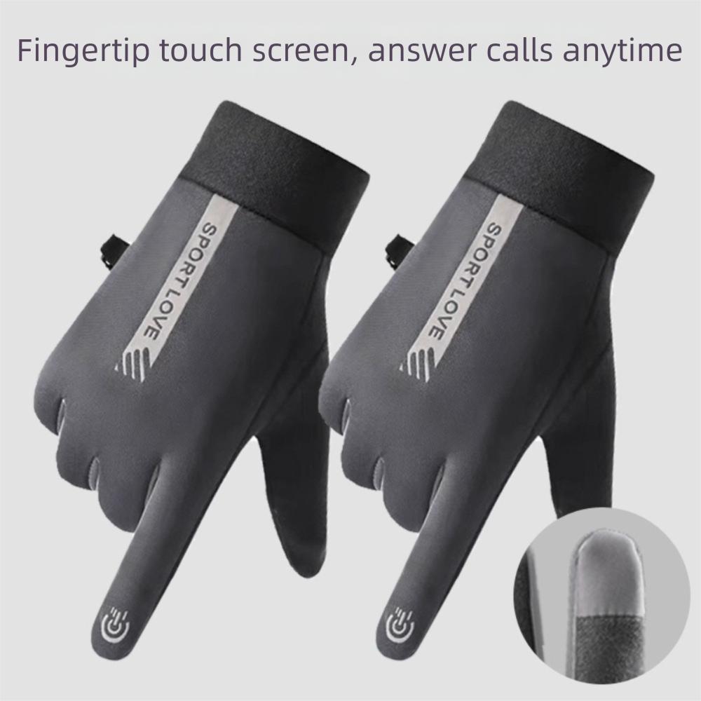 Windproof Ski Gloves Thickened Touch Screen Gloves Fashion Cycling Mittens  Outdoor