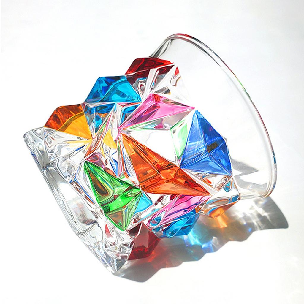 Kieliszek do whisky Wielokolorowy 320ml Niski kieliszek do picia do domu