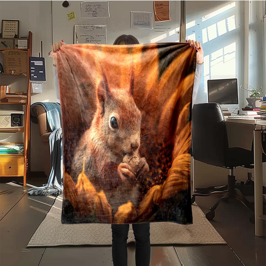 1 Stück Flanelldecke mit Cartoon-Druck, Hohe Qualität, Bequem für alle Jahreszeiten, Heimdekoration, Wärme und Komfort, Perfekt als Weihnachts- oder Geburtstagsgeschenk