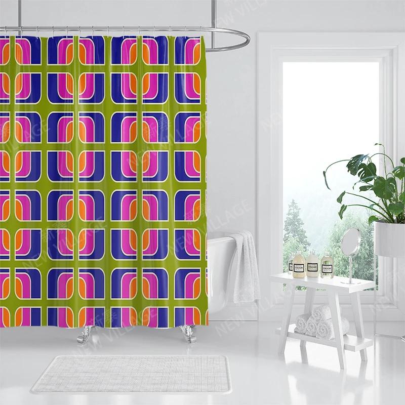 Waterproof Fabric Shower Curtains Bathroom Curtain Accessories Bath Curtain for Shower 180x200 240*200 Boho Decoration Abstract