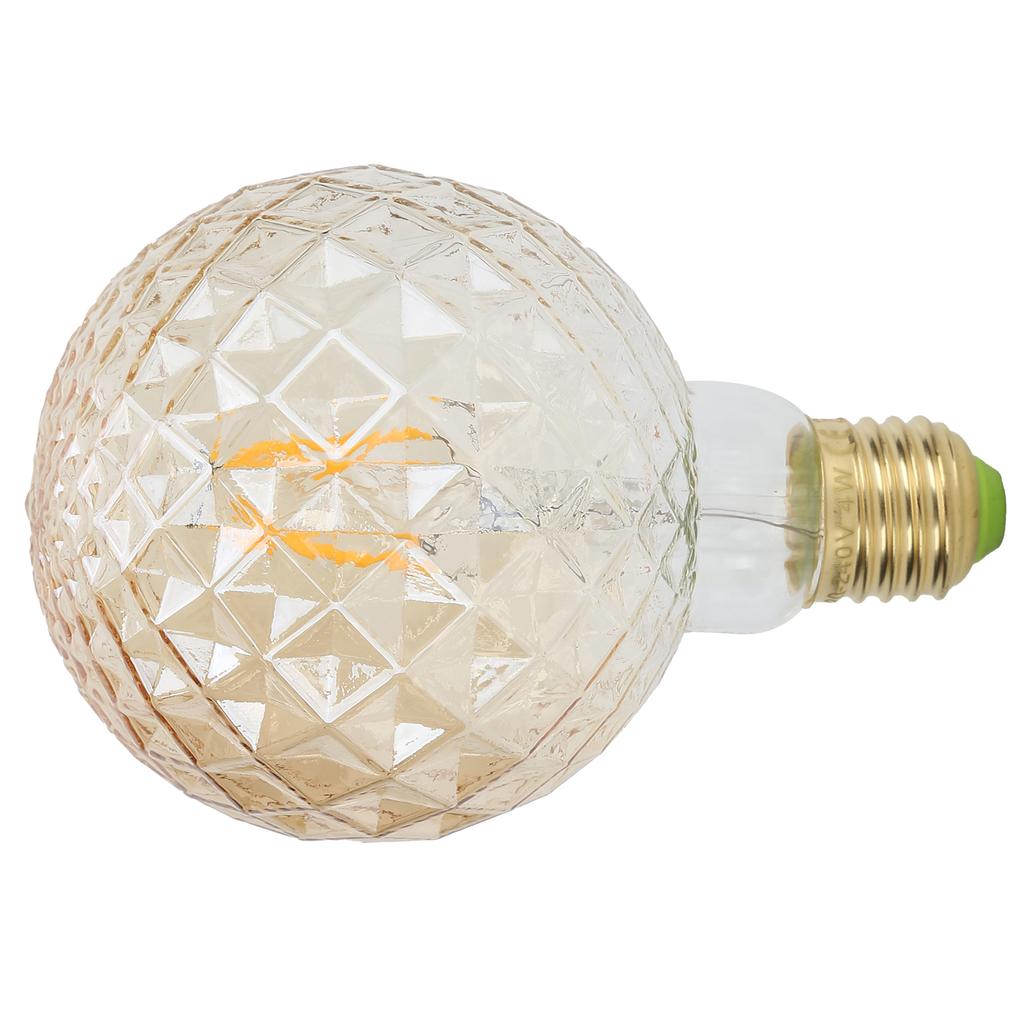 220V LED Decorative Bulb E27 4W G95 Glass Bulb High Brightness Filament Lamp Vintage Light Bulb for Living Room Bedroom