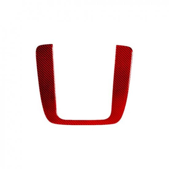 Red Carbon Fiber Central Console Frame Cover Trim For Tahoe/Silverado/Sierra