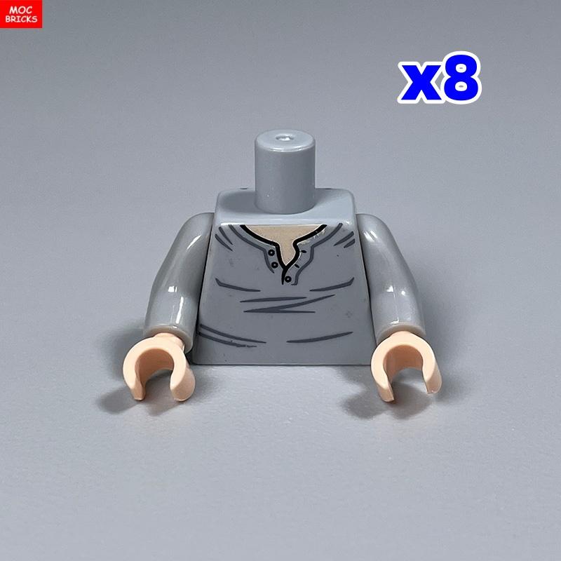 

Нетоксичный 8 шт. Moc Кирпичи Торс Костюм 4 см Фигурка Часть Руки Кисти Поварская Ткань Строительные Блоки Игрушки Для Детей Рождественские Подарки