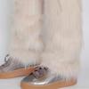 Faux Fur Fuzzy Leg Warmer for Women Girls Soft Plush