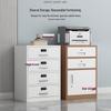 Mobile Under-Desk File Cabinet with Lock - Single Door, Sheet Metal, Small Office Tool Storage Drawer