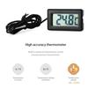 1pc Mini Digital LCD Thermometer With Probe Indoor Convenient Temperature Sensor For Aquarium Fish Tank Home Fridge Thermometer