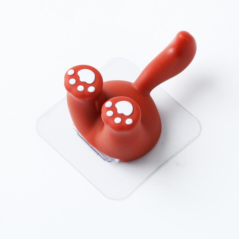 

Cartoon Animal Hook Abs No Drilling Toothbrush Holder Door Key Hook For Bathroom Decor Squirrel