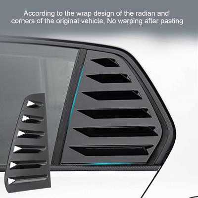 2PCS Car Rear Window Shutter Cover Trim Window Louver Side Vent Trim For GOLF 7 GOLF 7.5 MK7/7.5 GTI GTD R MODELS Accessories