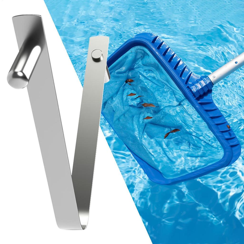Swimming Pool Butterfly Clip Replacement Stainless Steel Pool V Clip Telescopic Rod Replacement Parts For Vacuum Head Poles