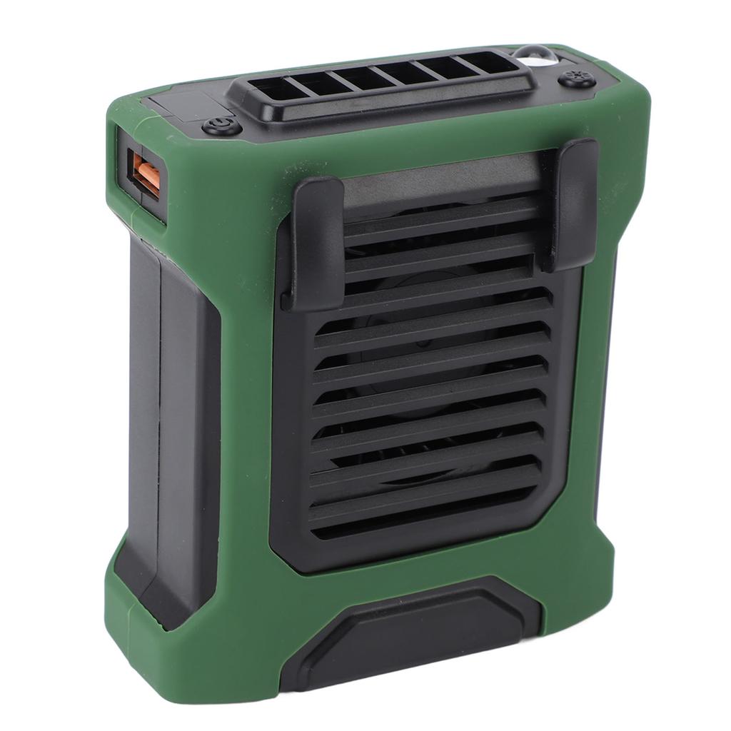 Portable Handheld Waist Fan Rechargeable Battery Operated Wearable Mini Waist Fan with LED Light