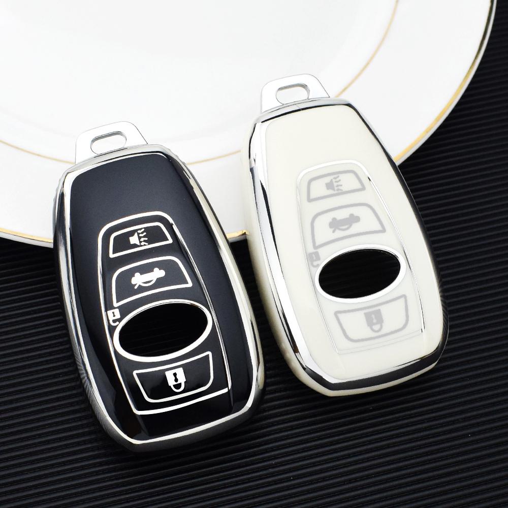 4 Buttons TPU Shell Fob Holder For Subaru Ascent Crosstrek XV BRZ Forester Impreza Legacy Outback Car Smart Key Cover Case