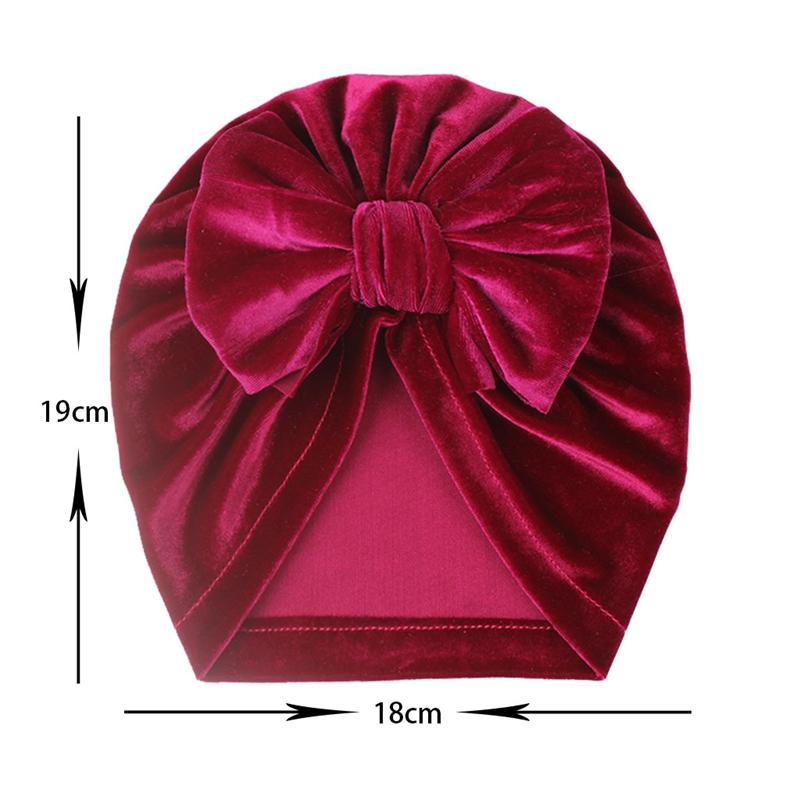 Newborn Baby Infant Girl Headwear Solid Color Design Girls Boys Caps Baby Hat Cute Turban Elastic Cap