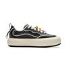 Li Ning Puff Platform Trendy Casual Wear Durable Non-Slip Shock Absorption Low-Top Skate Shoes Women sneaker Black Brown AZGU068-3