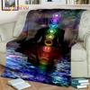 Rainbow 7 Chakra Yoga Meditation Blanket,Flannel Throw Blanket for Home Bedroom Bed Sofa Picnic Office Hiking Leisure Nap Cover