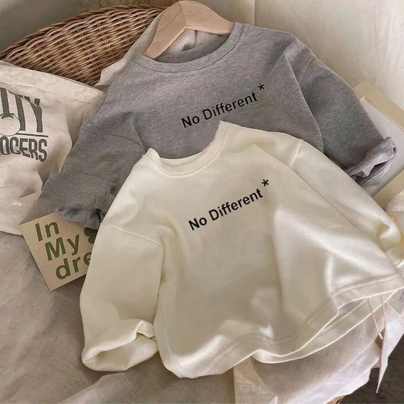 Cotton Long Sleeve Kids T Shirt Unisex Cartoon Printed Casual Children Tops