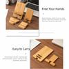 Multi-Angle Bamboo Phone Holder Solid Wood Mobile Phone Support Tablet Mount  Charging Station